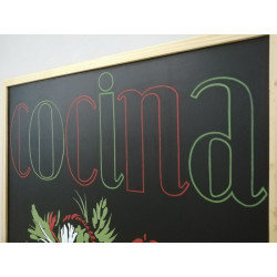 Cuadro pizarra "Cocina"