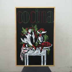 Cuadro pizarra "Cocina"